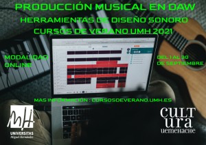 CARTEL Curso Verano Producción Musical en DAW 2021